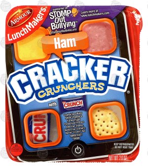 Armour Lunch Makers cracker crunchers, ham 2.6 ounce