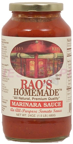 Rao's Home Made marinara sauce, an all-purpose tomato sauce 24 ounce