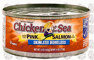 Chicken Of The Sea Pink Salmon Skinless Boneless Chunk Style In Water 5 ounce