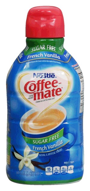 Nestle Coffee-mate french vanilla liquid coffee creamer, sugar free 64 fluid ounce