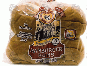 Korda's Hearth Oven Bakers hamburger buns, enriched, 8-count 12 ounce