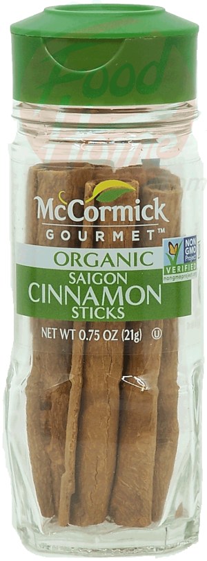 McCormick Gourmet cinnamon sticks, saigon, organic 0.75 ounce