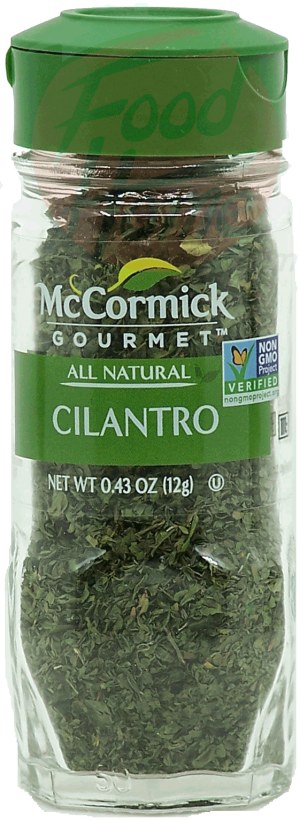 McCormick Gourmet Cilantro, all natural 0.43 ounce