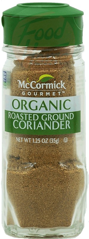 McCormick Gourmet coriander, roasted, ground, organic 1.25 ounce