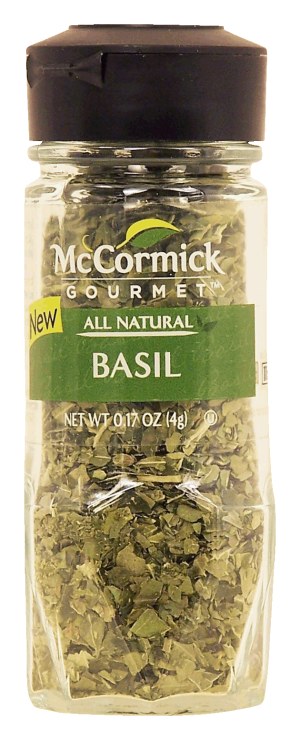 McCormick Gourmet basil, all natural 0.17 ounce
