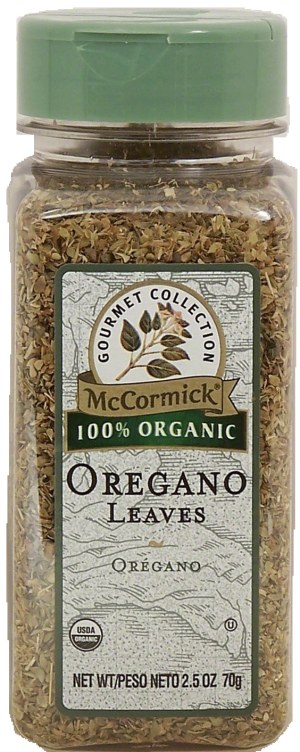 McCormick Gourmet Collection oregano leaves, 100% organic 2.5 ounce