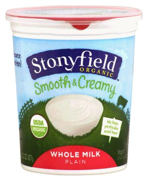 Stonyfield Organic smooth & creamy whole milk plain yogurt 32 ounce