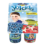 Stonyfield Farm Yokids Organic Lowfat Yogurt Strawberry Vanilla & Raspberry 4 Oz 6 pack