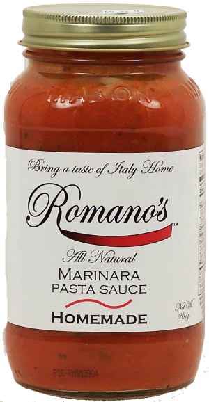 Romano's marinara pasta sauce, all natural 26 ounce