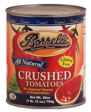 Borrelli Gourmet Foods crushed tomatoes, gluten free 28 ounce