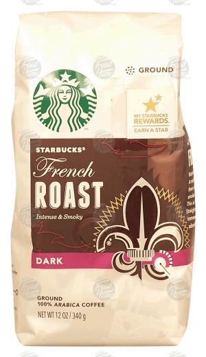 Starbucks French Roast intense & smoky, dark roast ground, 100% arabica coffee 12 ounce
