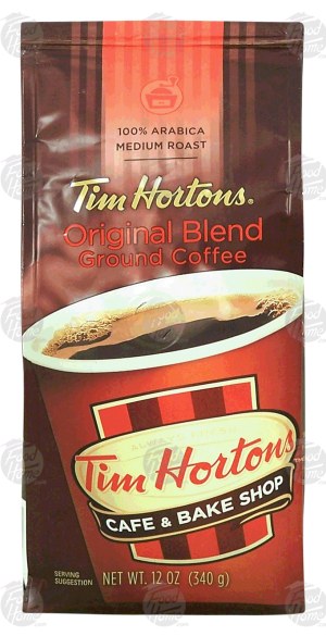Tim Horton's original blend ground coffee, 100% arabica, medium roast 12 ounce