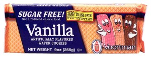 Voortman sugar free vanilla wafer cookies 9 ounce