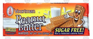 Voortman peanut butter wafers, sugar free 9 ounce