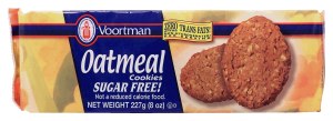 Voortman sugar free oatmeal cookies 8 ounce