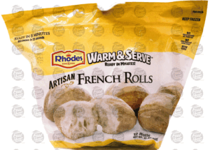 Rhodes Warm N Serv french crusty rolls, 12 white rolls 23 ounce