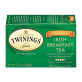 Twinings Of London Tea Bags Irish Breakfast Tea Decaffeinated 1.41 Oz 20 count
