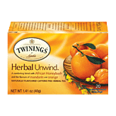 Twinings Of London Tea Bags Herbal Unwind African Honeybush & Orange 1.06 Oz 20 count