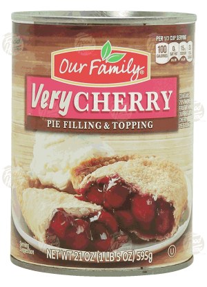 Our Family very cherry pie filling & topping 21 ounce