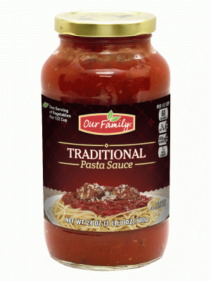 Our Family traditional pasta sauce 24 ounce