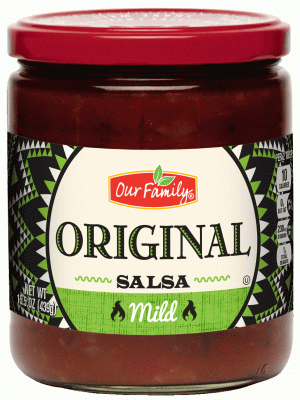 Our Family mild salsa, original 15.5 ounce