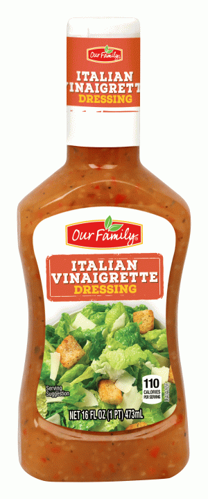 Our Family italian vinaigrette dressing 16 fluid ounce