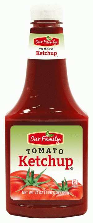 Our Family tomato ketchup 24 ounce