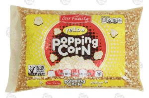 Our Family unpopped yellow popping corn 64 ounce