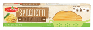 Our Family spaghetti dry pasta 16 ounce