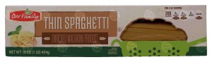 Our Family thin spaghetti dry pasta 16 ounce