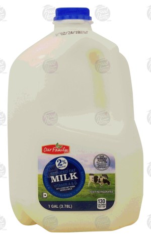 Our Family 2% reduced fat milk 1 gallon