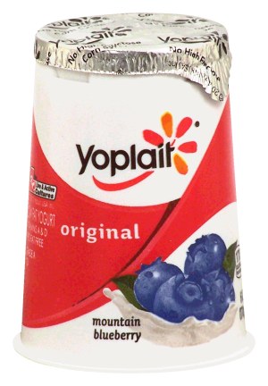 Yoplait Original mountain blueberry 99% fat free yogurt 6 ounce