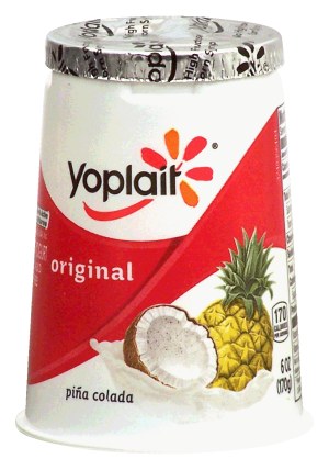 Yoplait Original low fat yogurt, pina coloda 6 ounce