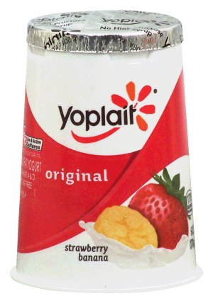 Yoplait Original strawberry banana 99% fat free yogurt 6 ounce