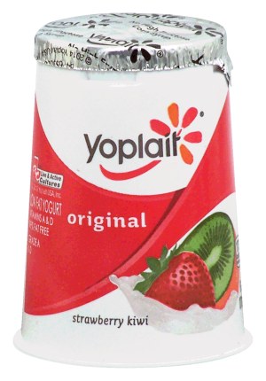 Yoplait Original strawberry kiwi yogurt 99% fat free 6 ounce