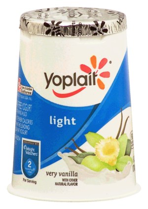 Yoplait Light very vanilla fat free yogurt 6 ounce