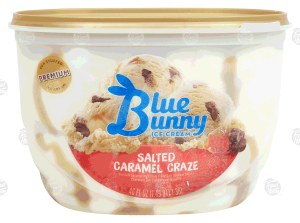 Blue Bunny salted caramel craze ice cream 1.43 quart