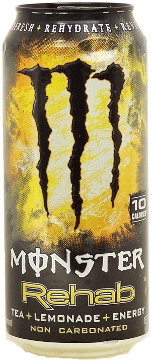 Monster Rehab tea+lemonade+energy, non carbonated 15.5 fluid ounce
