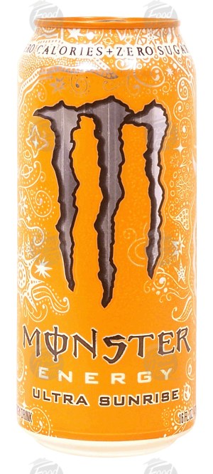 Monster Ultra Sunrise carbonated energy drink 16 fluid ounce