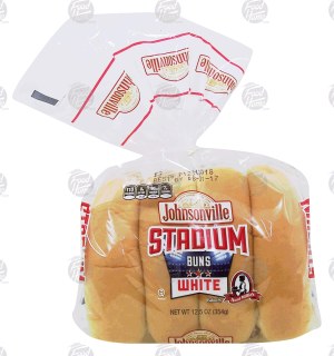 Johnsonville Stadium white hot dog buns, 8-count 12.5 ounce