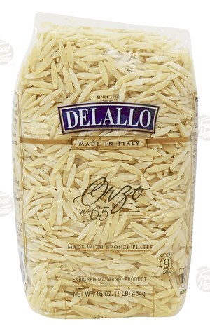 Delallo orzo no. 65 dry pasta 16 ounce