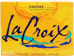 La Croix orange flavored sparkling water, 12-fl. oz. cans 12 pack