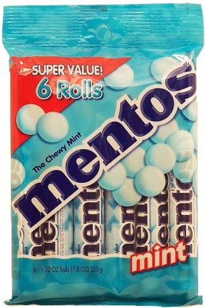 Mentos chewy mints, 6-rolls 7.92 ounce