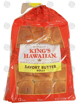 King's Hawaiian savory butter rolls, ready to serve 12 count