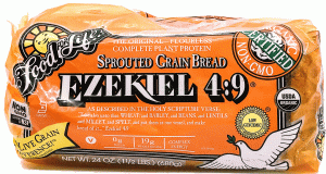 Food For Life Ezekiel 4:9 sprouted 100% whole grain bread 24 ounce