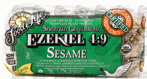Food For Life Ezekiel 4:9 sesame, sprouted grain bread 24 ounce