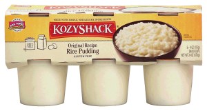 Kozy Shack original recipe rice pudding, gluten free, 6 cups 24 ounce