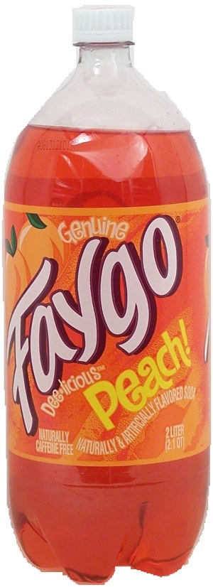 Faygo peach flavored soda pop 2