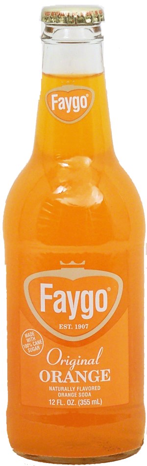 Faygo original orange flavor soda 12 fluid ounce