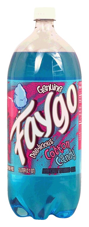 Faygo cotton candy flavored soda 2